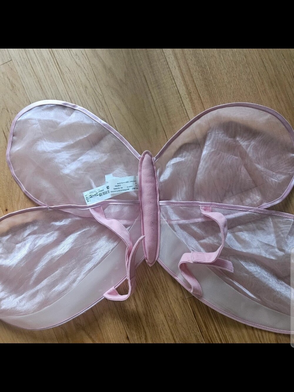 IKEA Pink Sheer Butterfly Wings Accessory